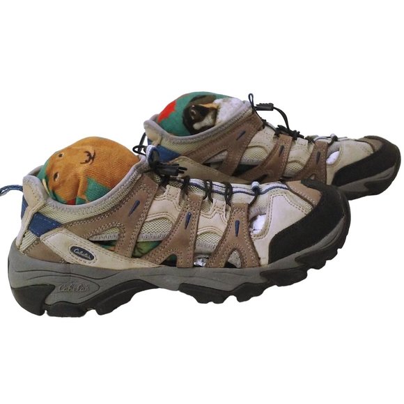 Cabela's Ventilated Hiking Shoe Men-8.5M Summer Heavy Duty Active Outdoor Taupe - Picture 9 of 12